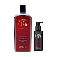 Shampoo Anticaida 1Lt + Locion Tratamiento Anti-Hair Loss American  Crew